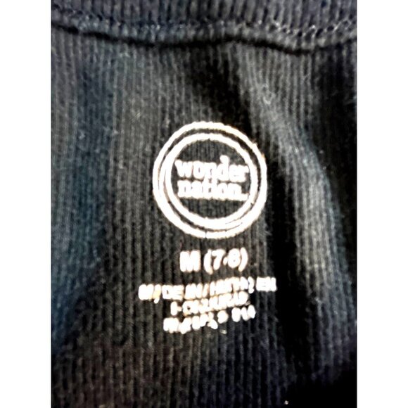 Wonder Nation Girls Tank Top Black Ribbed Size M 7-8 - Picture 2 of 5
